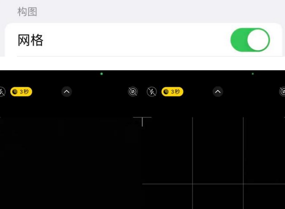 大岭山镇苹果手机维修网点分享iPhone如何开启九宫格构图功能