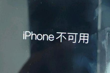 大岭山镇苹果服务网点分享锁屏界面显示“iPhone 不可用”如何解决 